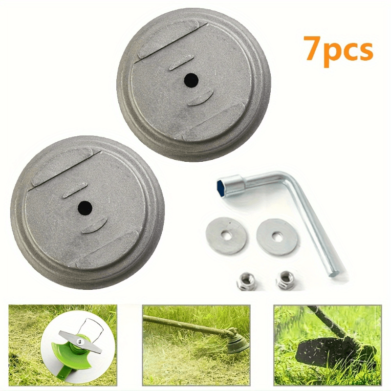 Gardening Tools Gifts - 7개 전기 잔디깎이 블레이드 베이스 세트,