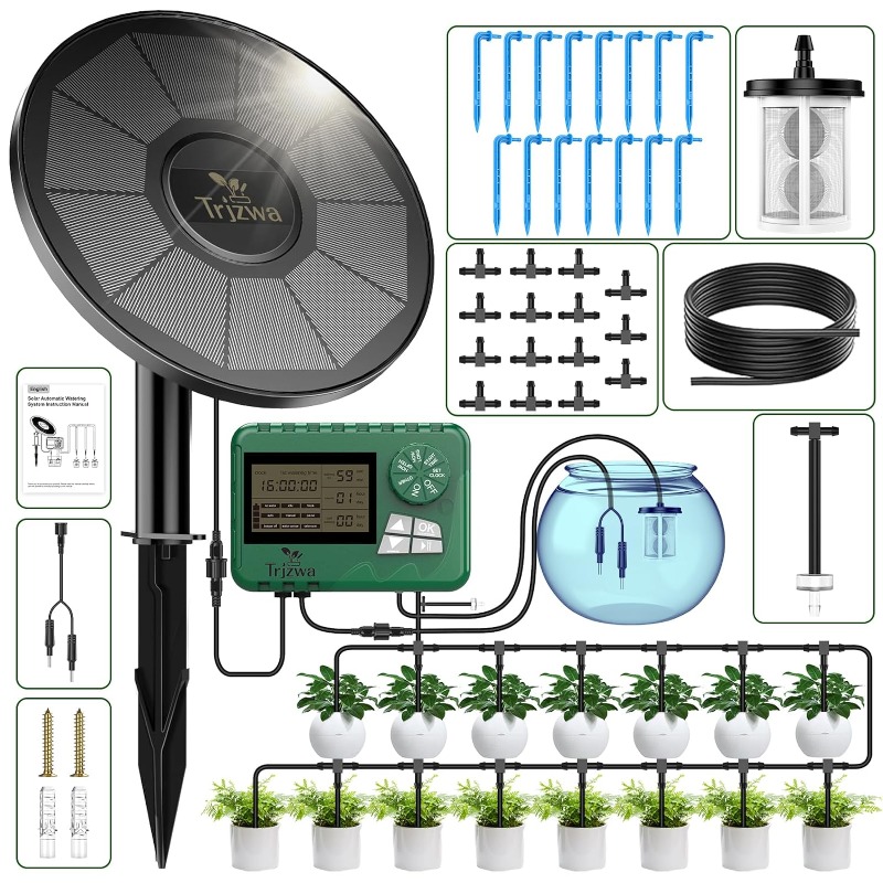 Automatic Plant Waterer - 태양 관개 장비 자동 타이머가 있는
