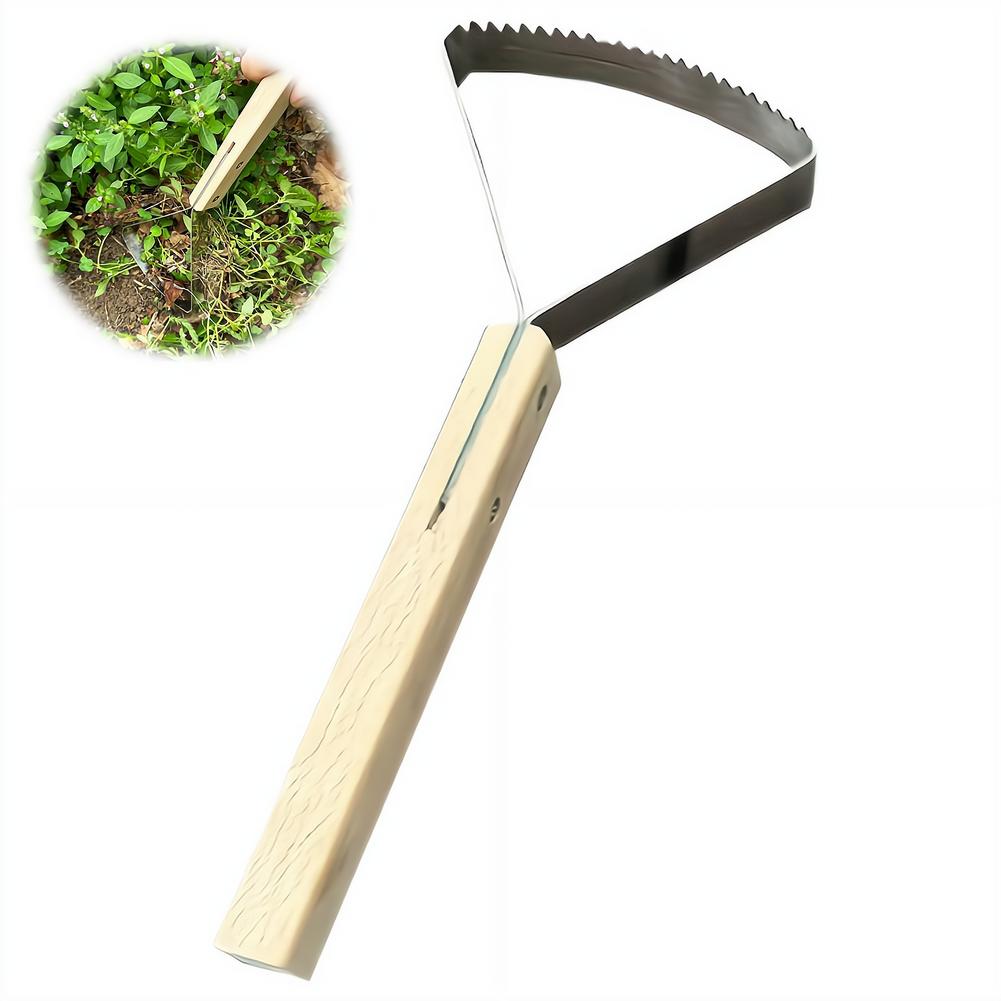Gardening Tools Japanese - 나무 손잡이가 있는 수동 제초 스크레이퍼,
