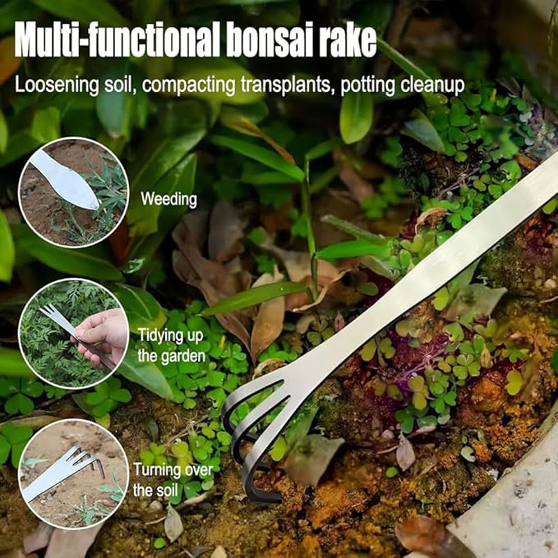 스테인리스 스틸 루트 레이크 휴대용 분재용 녹 방지 레 - Gardening Tools Gifts 리뷰 및 가격
