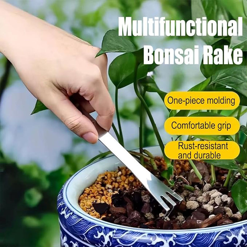 스테인리스 스틸 루트 레이크 휴대용 분재용 녹 방지 레 - Gardening Tools Gifts 리뷰 및 가격