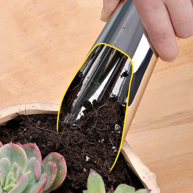 1Pc 새로운 토양 스테인레스 스틸 스페이드 삽 컵 재 - Gardening Tools Sale 리뷰 및 가격