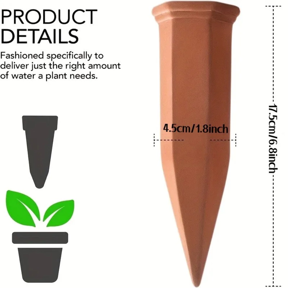 6개입 자연 자동 급수 스파이크 - 테라코타 - 실내외 - Automatic Plant Waterer 리뷰 및 가격