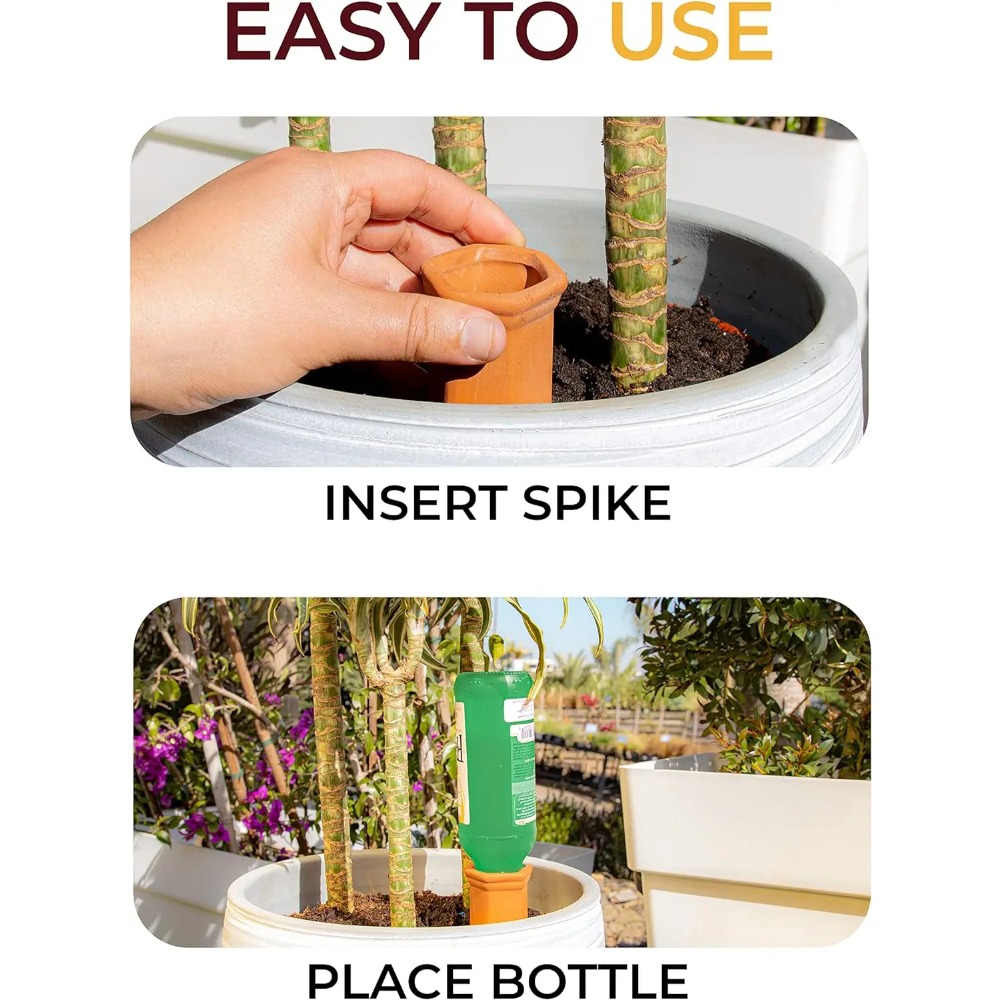 6개입 자연 자동 급수 스파이크 - 테라코타 - 실내외 - Automatic Plant Waterer 리뷰 및 가격