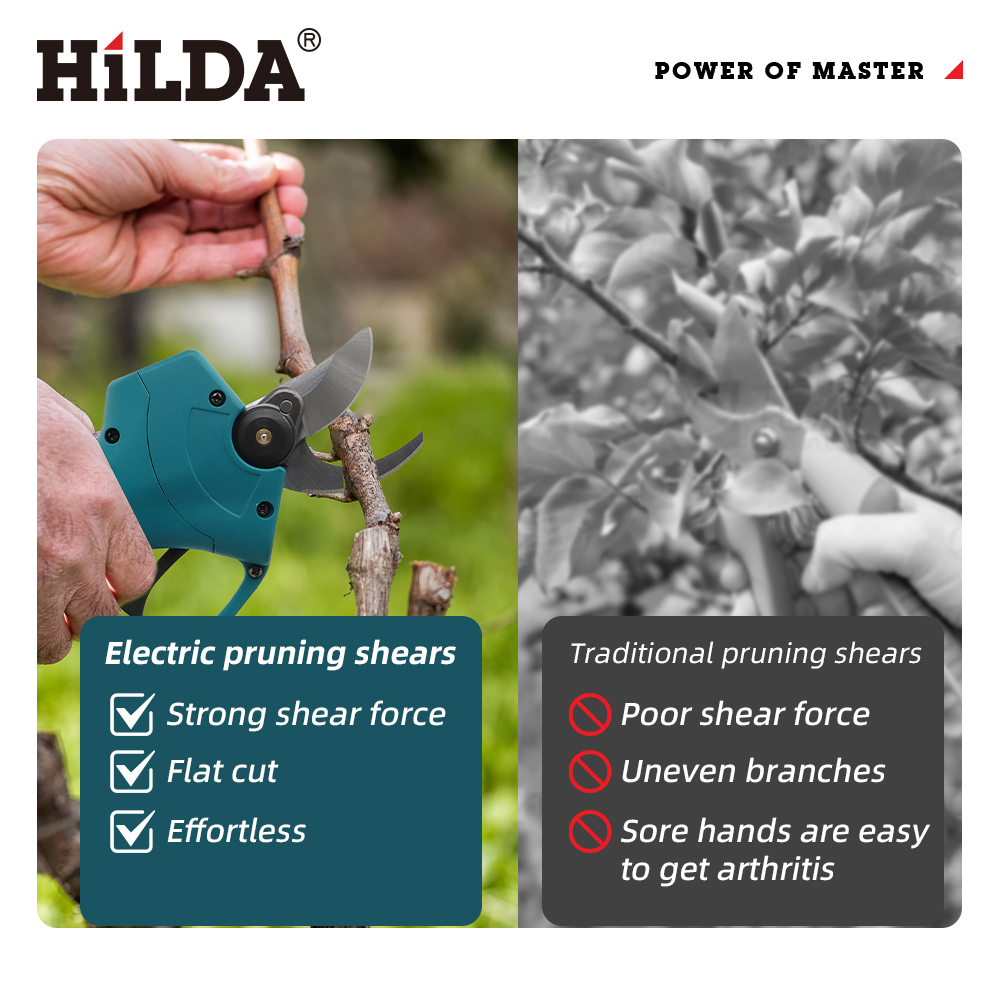 HILDA 18V 브러시리스 무선 전기 가지치기 가위  - Gardening Tools Wholesale 리뷰 및 가격