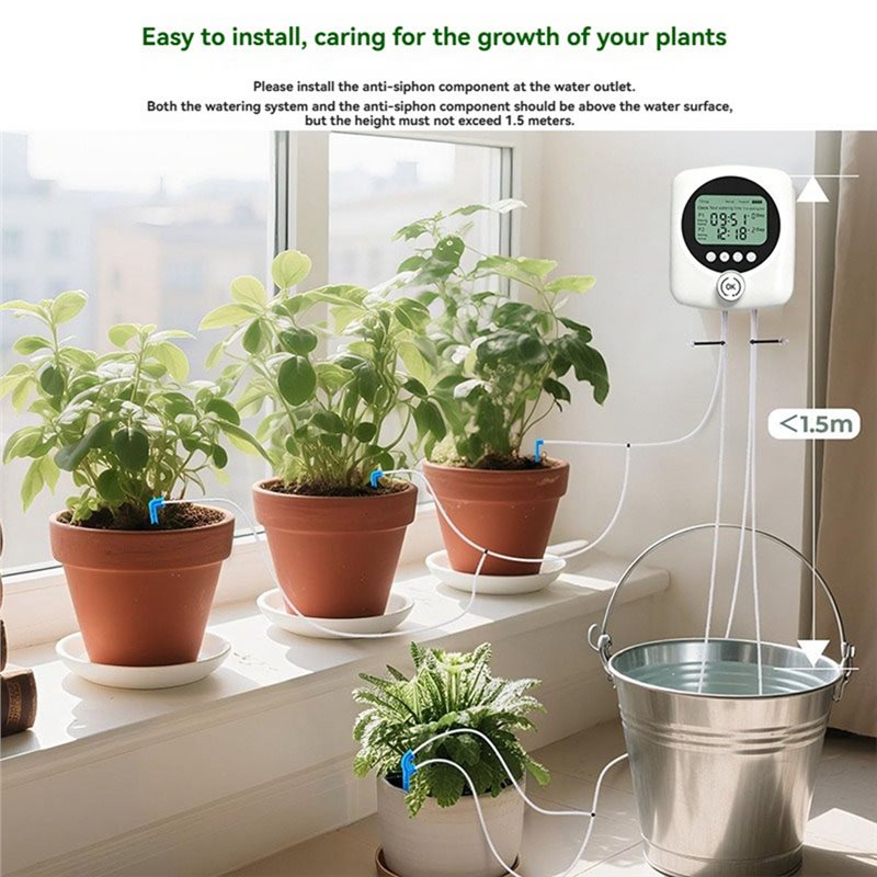 ALIM-30개 화분용 이중 펌프 자동 급수기, 휴가용 - Automatic Plant Waterer 리뷰 및 가격
