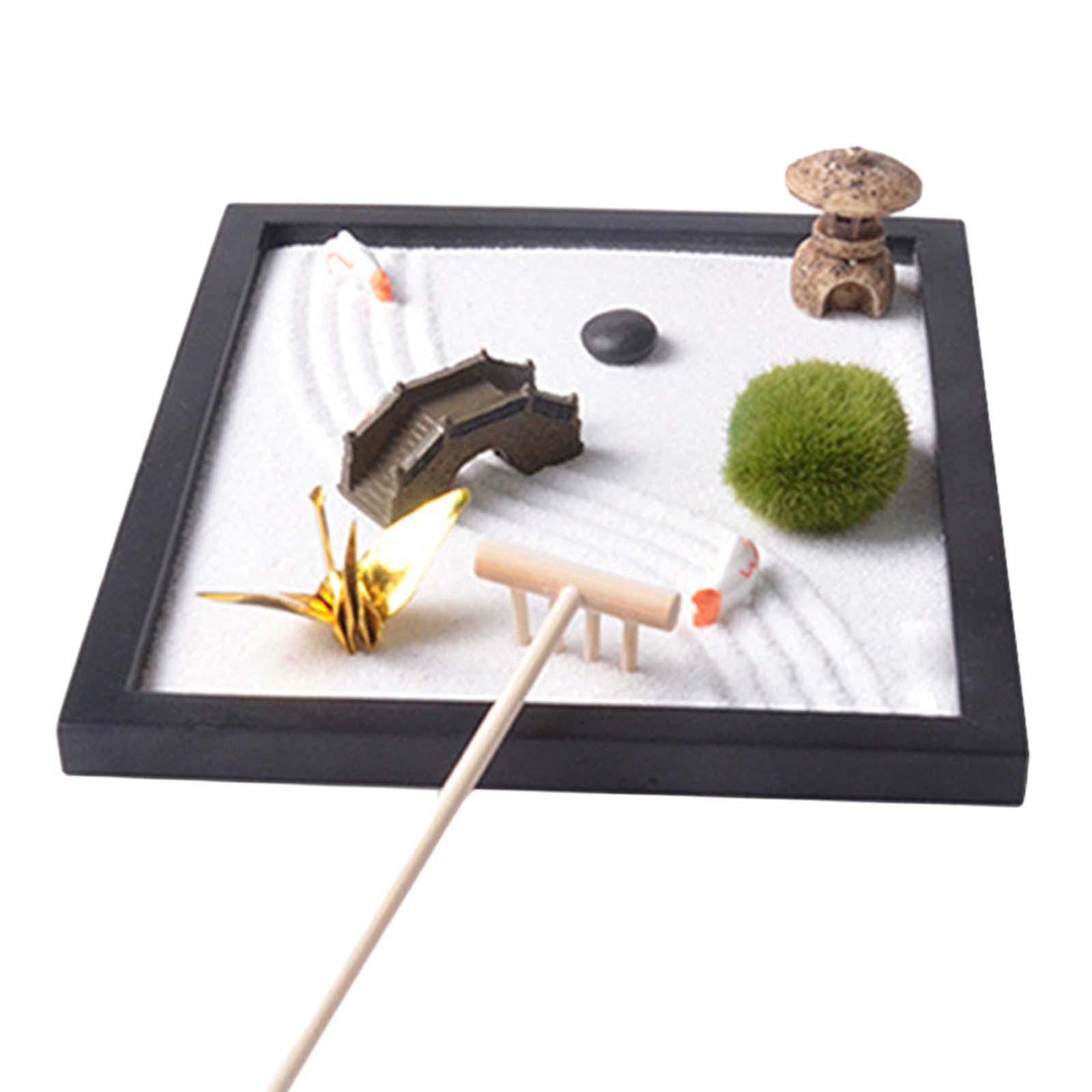 선 정원 모래놀이 세트, 데스크탑용 일본 장식 선물,  - Gardening Tools Japanese 리뷰 및 가격