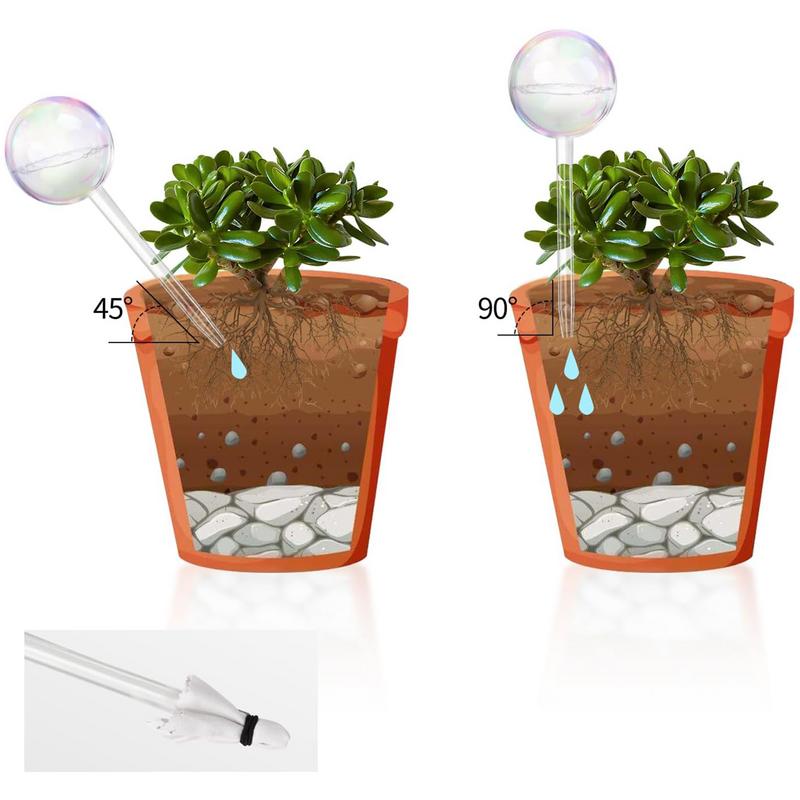 자동 식물 급수 전구, 유리 자체 급수 공, 맑은 꽃, - Automatic Plant Waterer 리뷰 및 가격