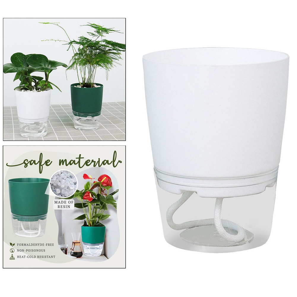 게으른 수경 꽃 냄비 자동 물 흡수 화분 투명 더블 레 - Automatic Plant Waterer 리뷰 및 가격