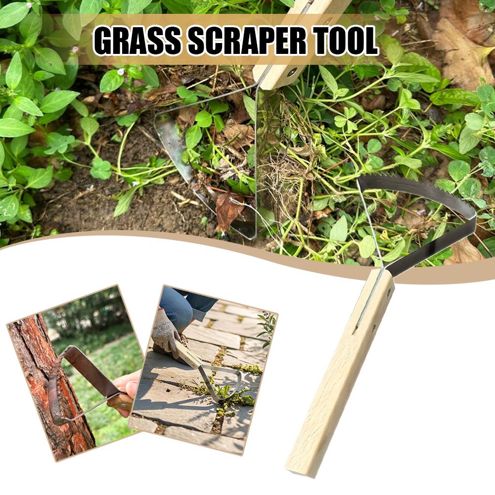 나무 손잡이가 있는 수동 제초 스크레이퍼, 잔디밭 및  - Gardening Tools Japanese 리뷰 및 가격