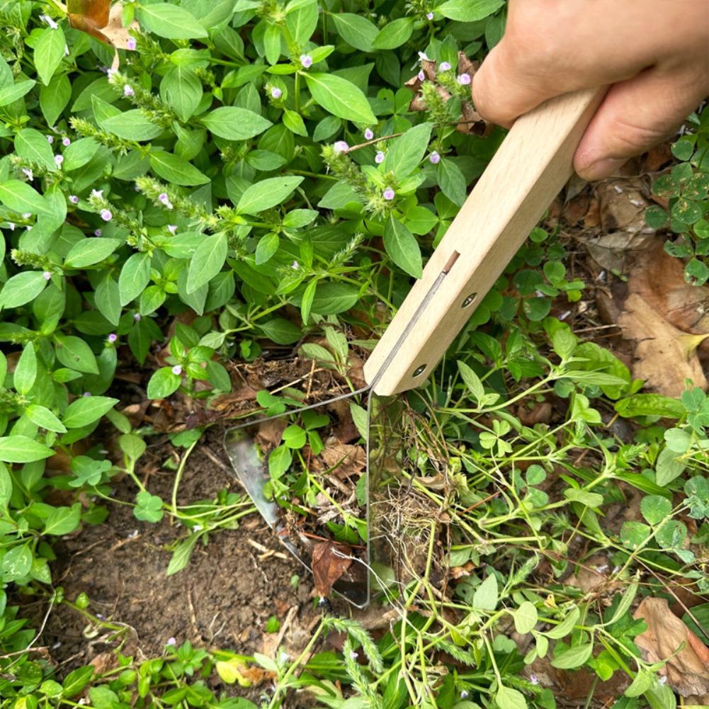 나무 손잡이가 있는 수동 제초 스크레이퍼, 잔디밭 및  - Gardening Tools Japanese 리뷰 및 가격