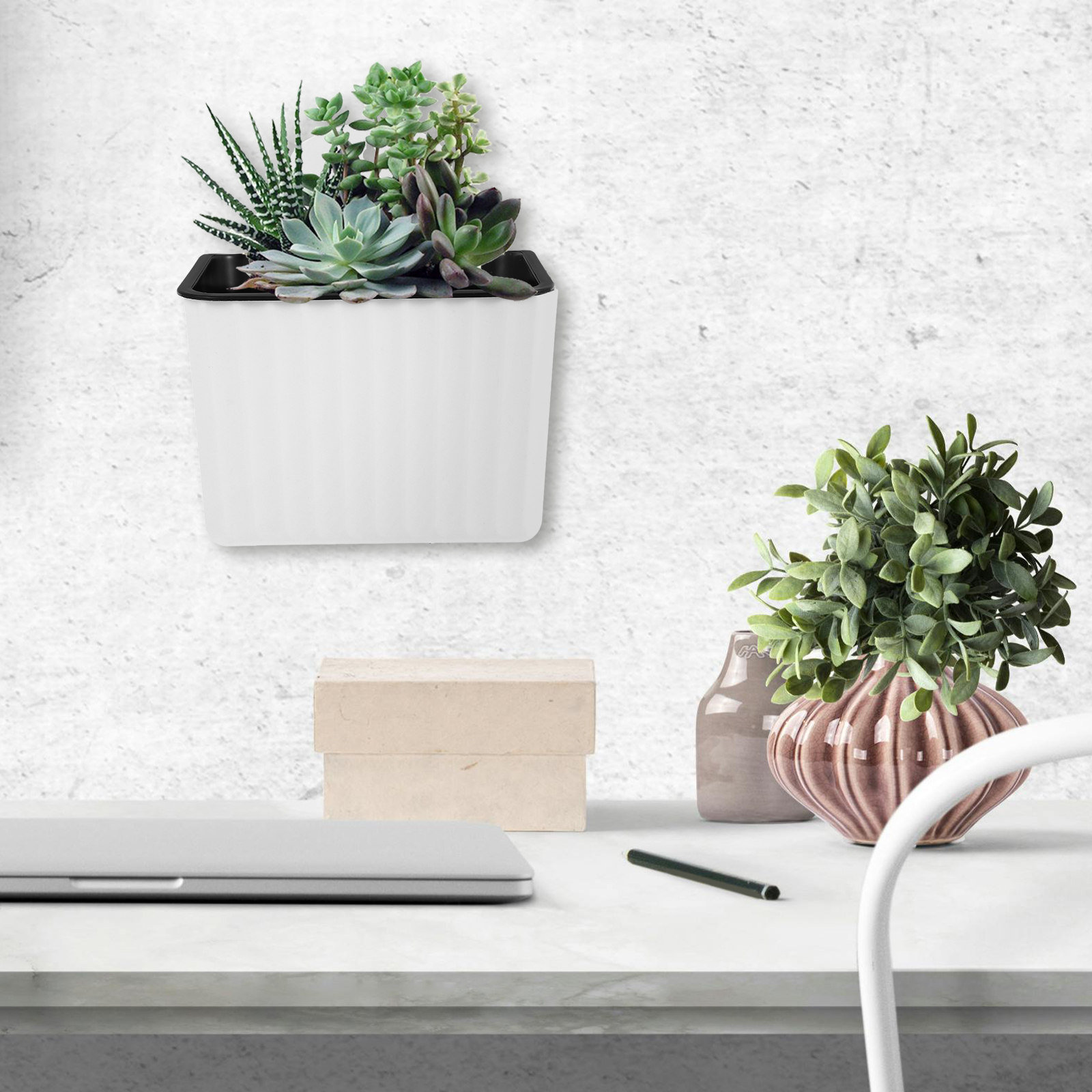 2개 벽걸이 화분 자동급수 플라스틱 걸이형 화분 실내외 - Self-Watering Planter 리뷰 및 가격