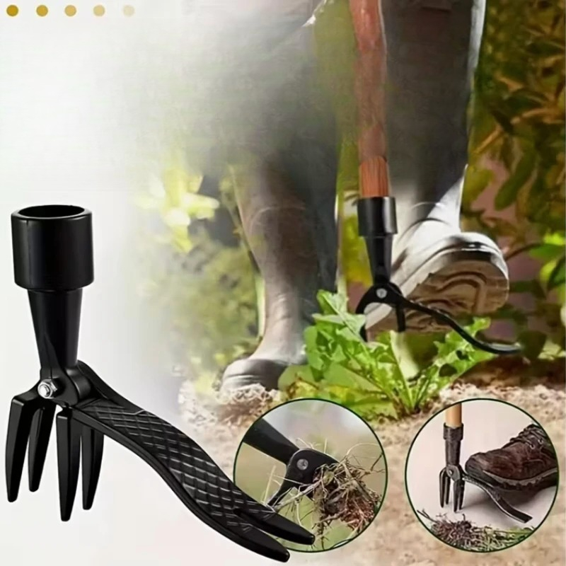 헤비듀티 4-클로 스탠드형 잡초 제거기 높이 조절 가능 - Gardening Tools Sale 리뷰 및 가격