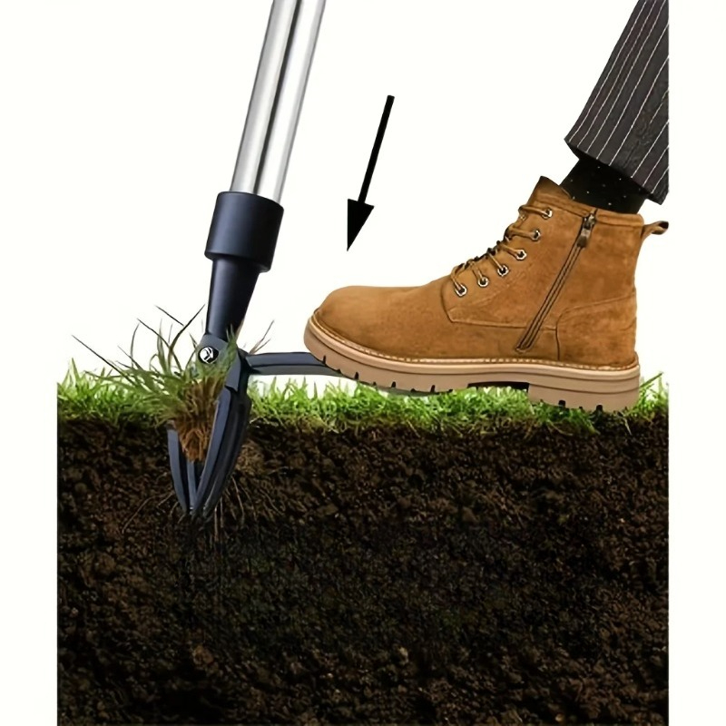 헤비듀티 4-클로 스탠드형 잡초 제거기 높이 조절 가능 - Gardening Tools Sale 리뷰 및 가격